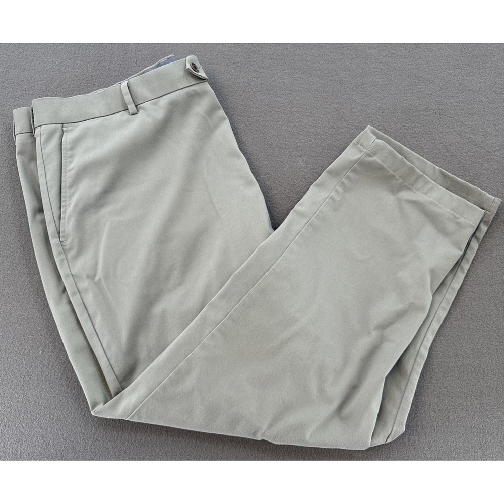 Charles Tyrwhitt Men's Green Tapered Chinos W42 L30 Chino Trousers Cotton Pants